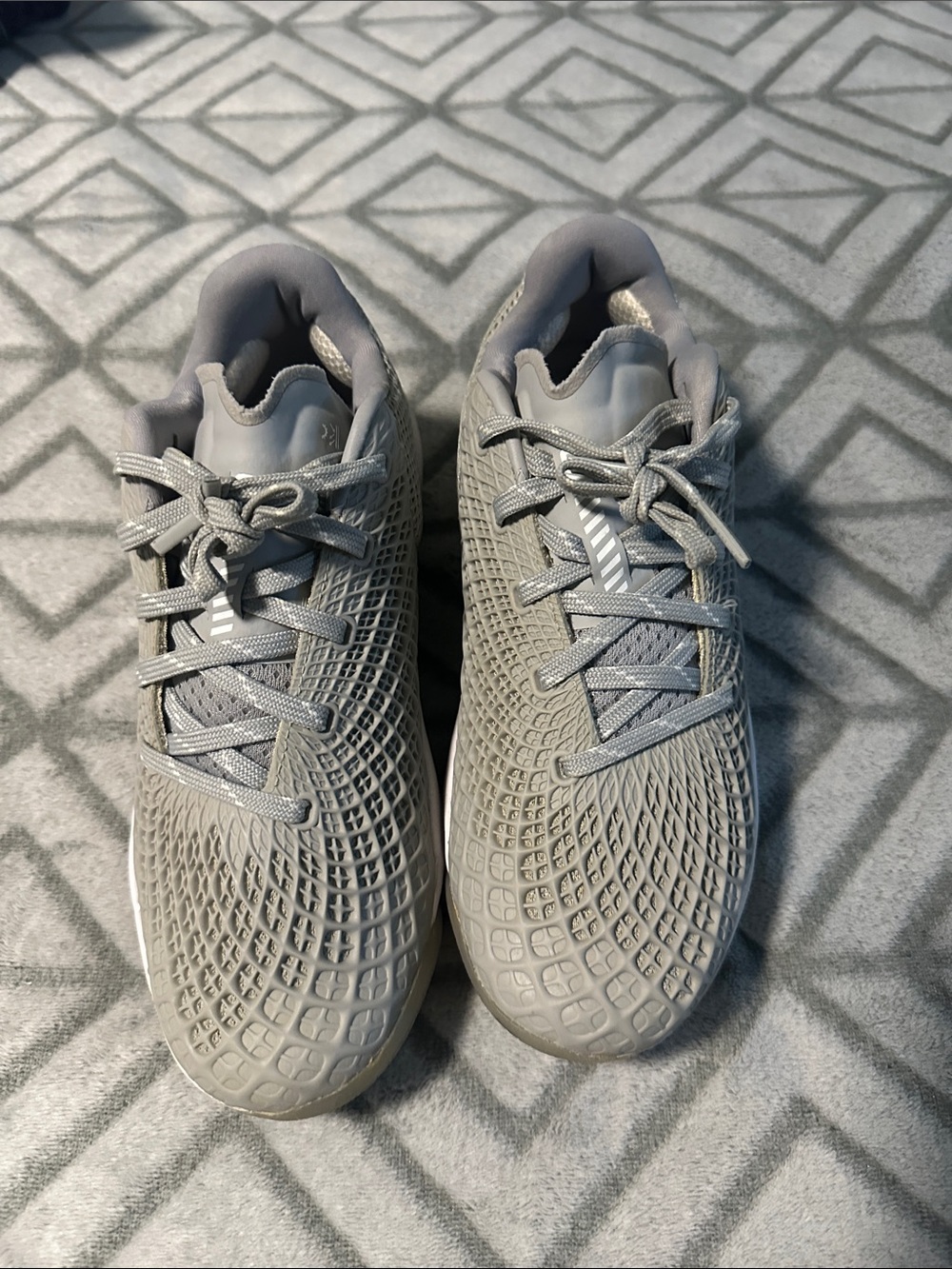 Under Armour Gray Mesh Athletic Shoes